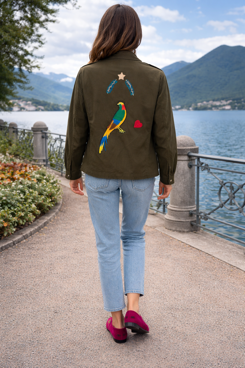 Giacca Militare con Decori