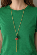 Collana nappina bicolore