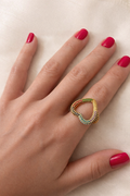 Anello Cuore Multicolor